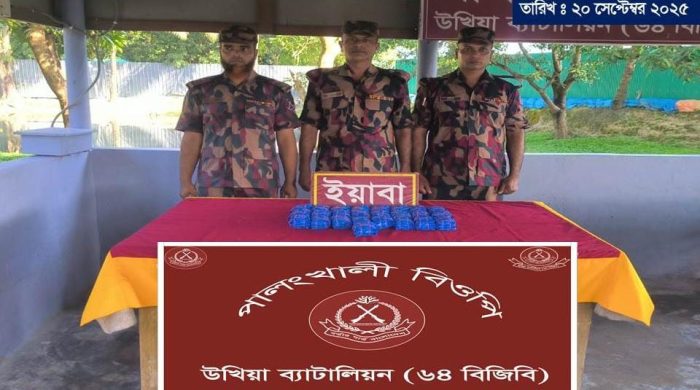 উখিয়ায় বিজিবির অভিযানে ৫০ হাজার পিস ইয়াবা উদ্ধার